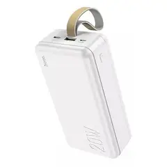 GENERICO - Hoco power bank 30000 mAh J87B para iPhone y Android color blanco
