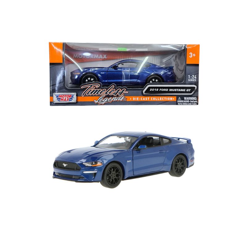 MOTORMAX - Ford Mustang GT 2018 Azul Motormax 1:24