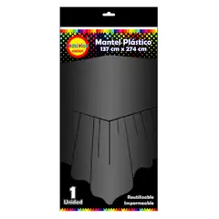 GENERICO - MANTEL REUTILIZABLE 137X274 CM PLATEADO X1 UNI