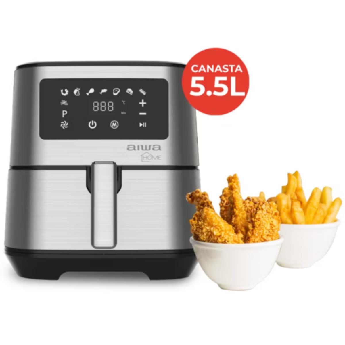 AIWA - Freidora Sin Aceite Aiwa AWFT22 1700w 5-5L