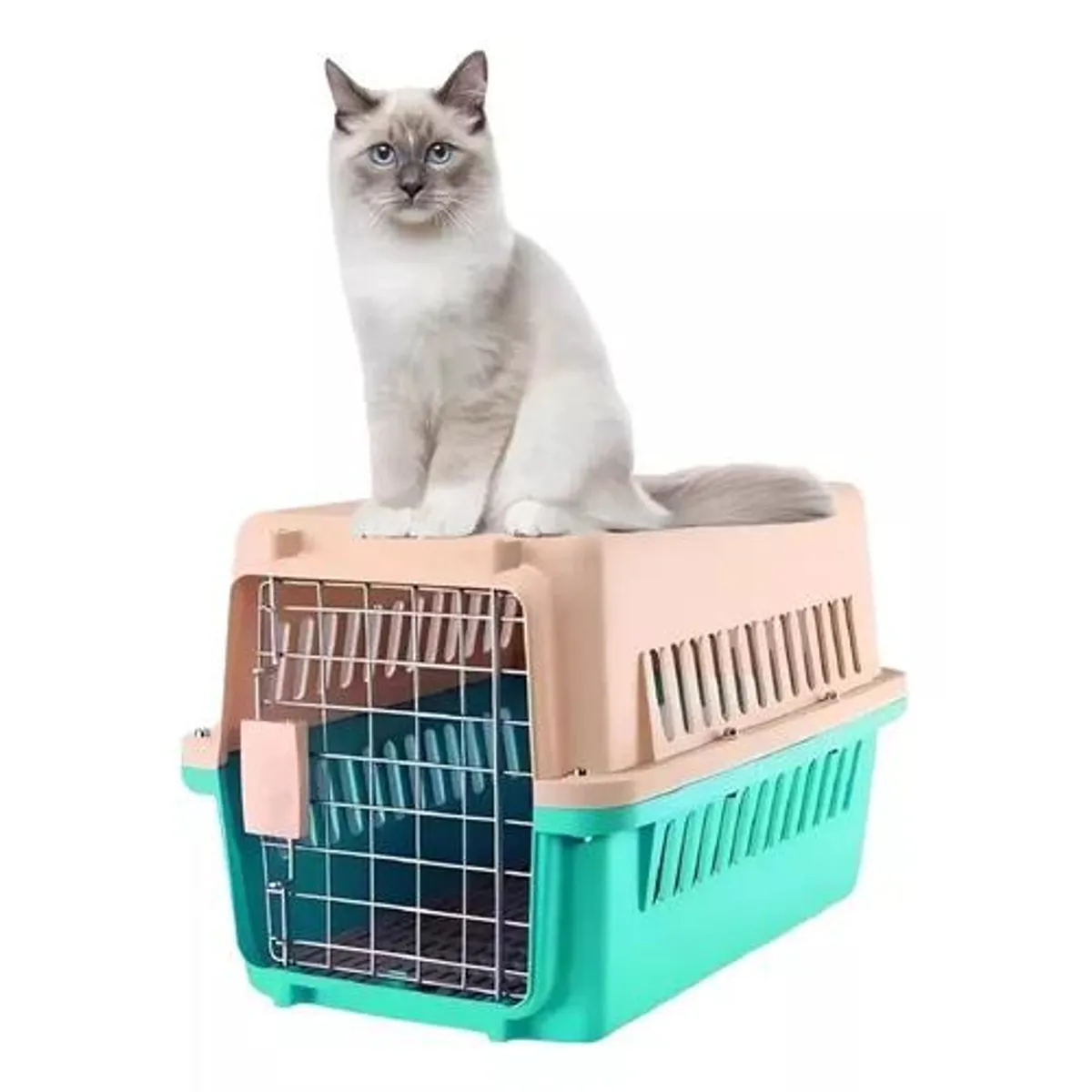 GENERICO - Caja transportadora para perro canil multicolor