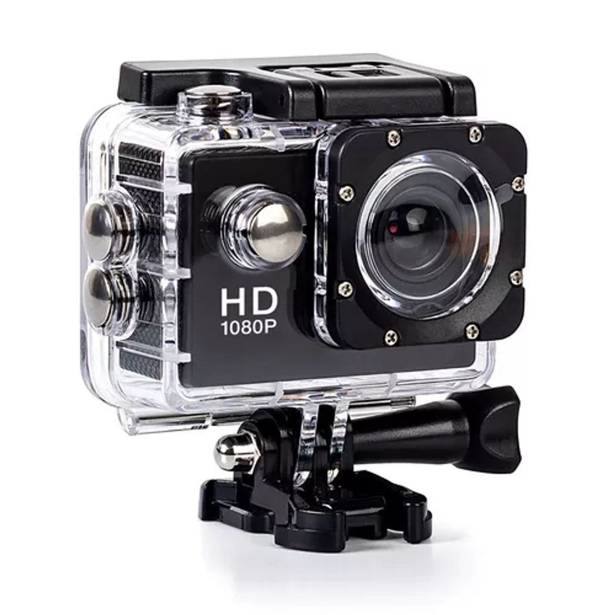 GENERICO - Cámara Deportiva 1080p Full HD Cámara De Acción Impermeable 30M Negra