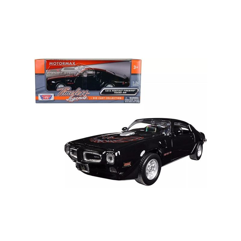 MOTORMAX - Pontiac Firebird 1973 Trans AM Negro Motormax 1:24