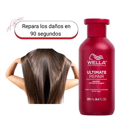 Imagen 2 del producto Shampoo Ultimate Repair 250ml Paso 1 Fortalece Repara Hidrata Suaviza