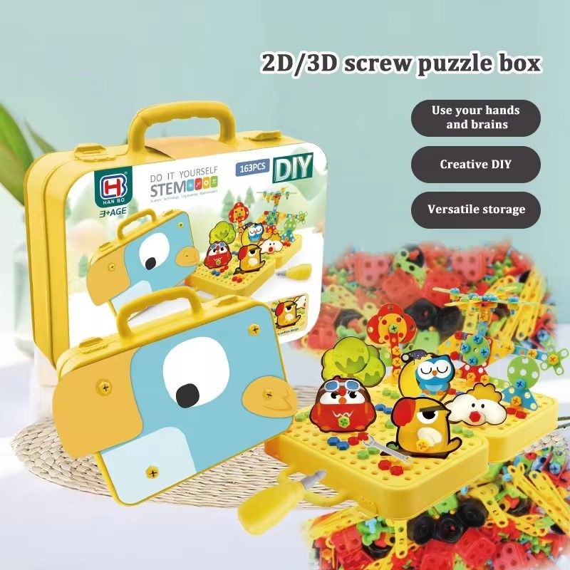 GENERICO - Caja Creativa Puzzle 163 Piezas