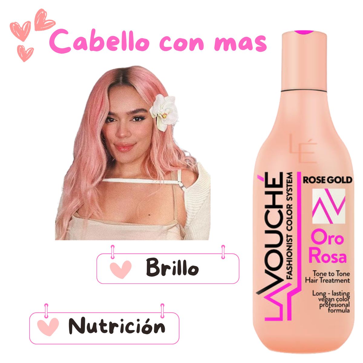 GENERICO - Tratamiento Matizador Ultra Oro Rosa 300ml Lavouche Fantansia