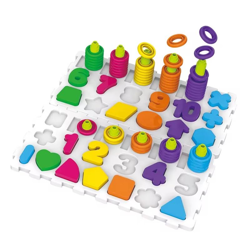GENERICO - Tablero Educativo Figuras Letras y Números 139pcs