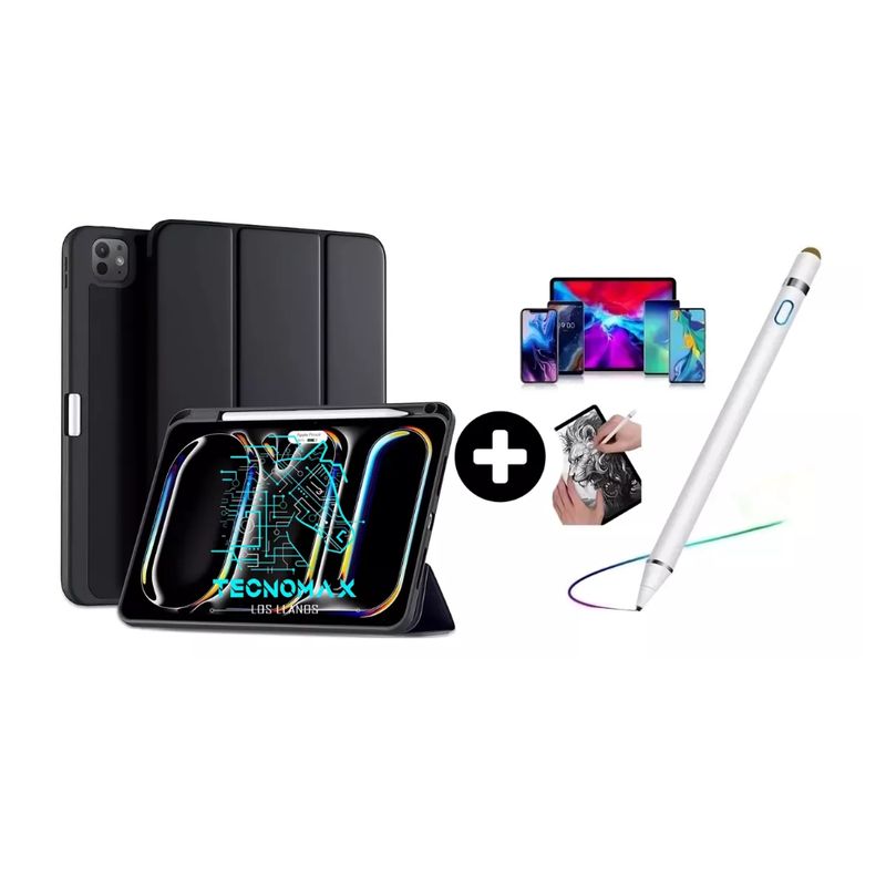 GENERICO - Funda Smart Case Para iPad Pro 11 2024 M4 Chip + Lapiz Penci