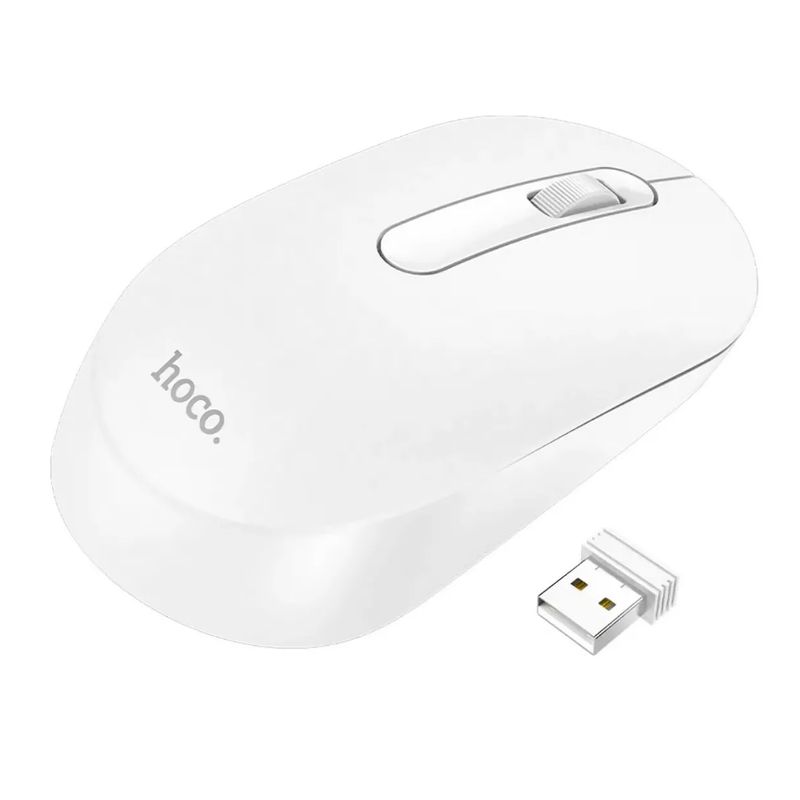 HOCO - Mouse Inalámbrico Platinum Hoco Gm14 24g Blanco