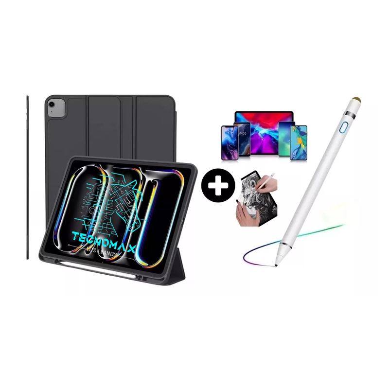 GENERICO - Funda Carcasa Smart Cover iPad Air 13 + Lápiz Pencil Touch