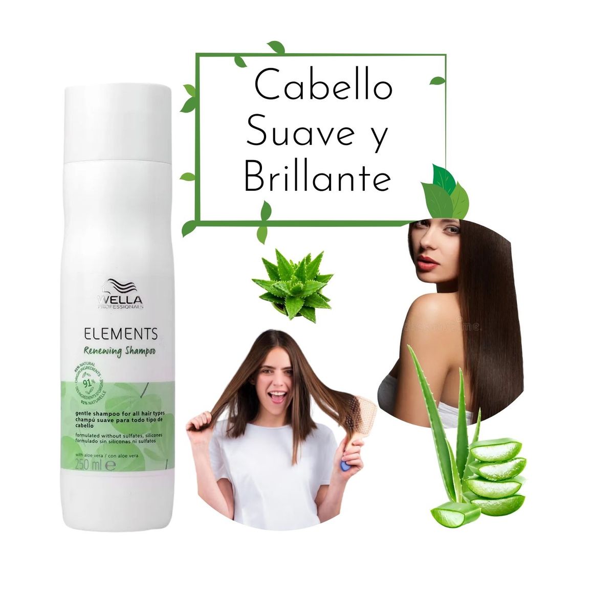 WELLA - Shampoo Elements Renewing 250ml Wella Sin Sulfatos Sin Parabenos