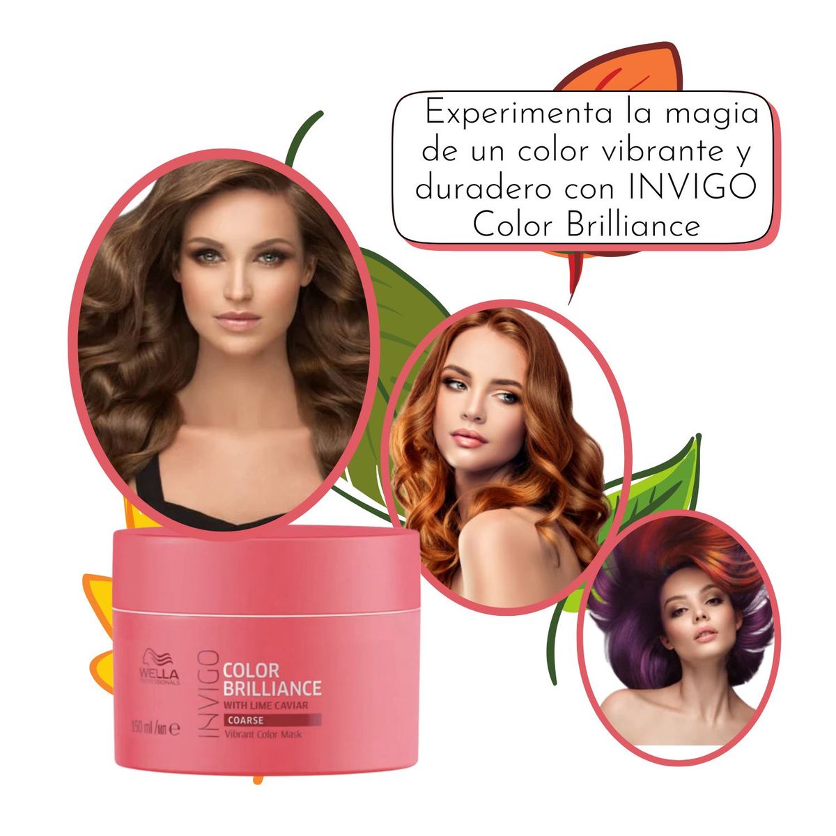 WELLA - Mascara Wella Invigo Color Brilliance 150ml Protege Suaviza Ilumina