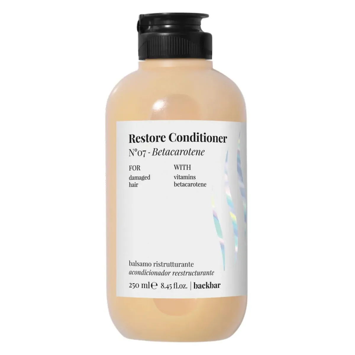 FARMAVITA - Acondicionador BackBar Restore N°7 Betacarotene 250ml Reestructurante