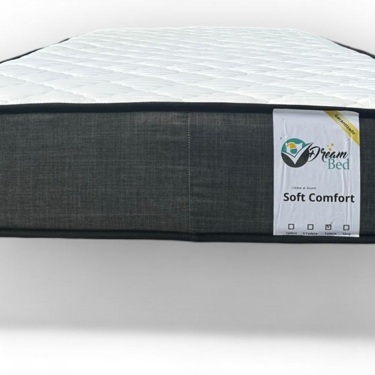 GENERICO - Colchon Plaza Y Media Dreambed Resorte 190x105x20