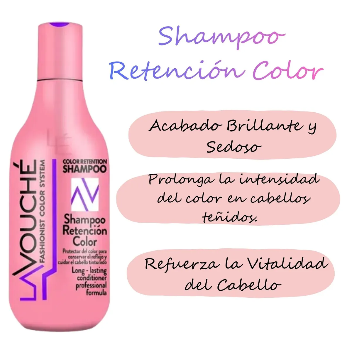 GENERICO - Shampoo Retencion de Color 300ml Lavouche Revitaliza