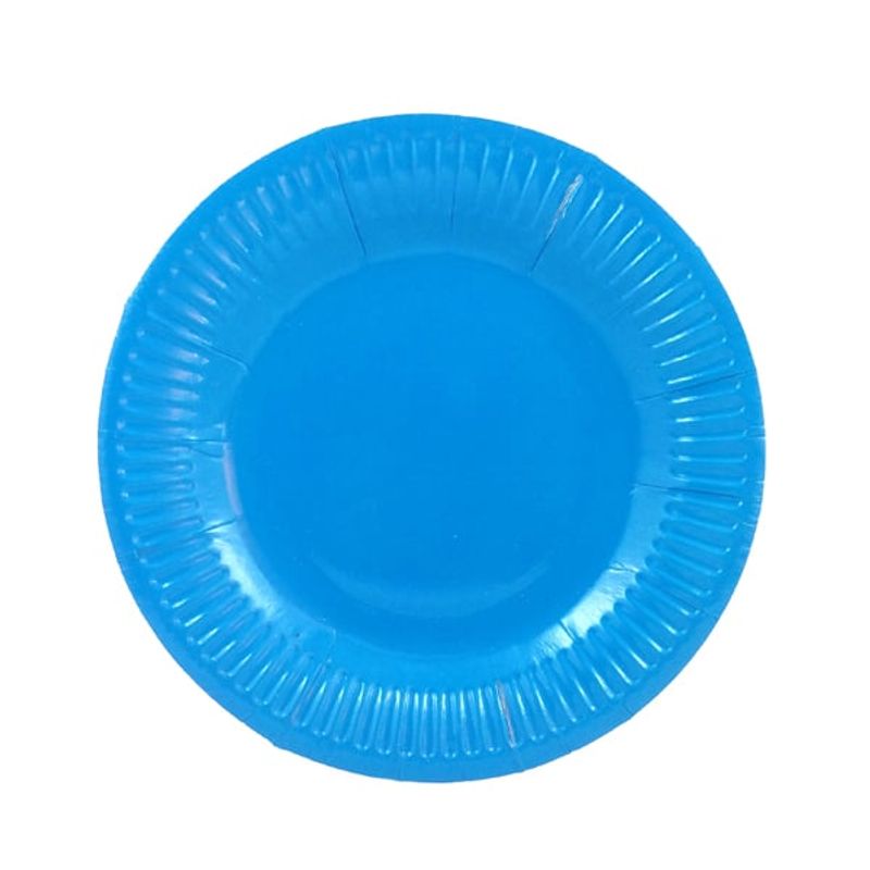 GENERICO - PLATO 7 CARTON AZUL CLARO X10 UNI