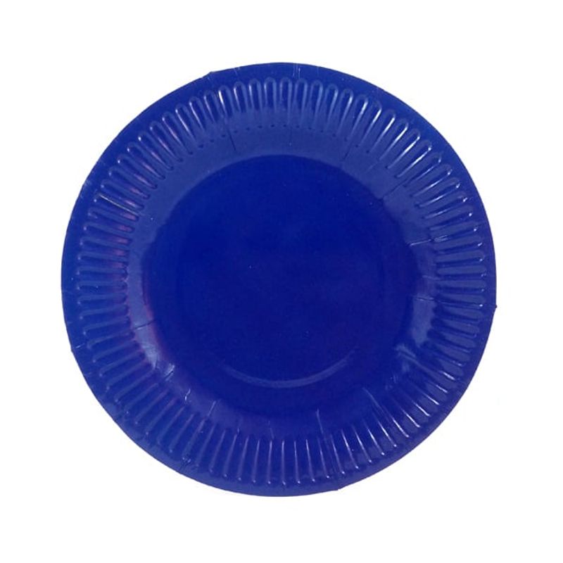 GENERICO - PLATO 7 CARTON AZUL REY X10 UNI