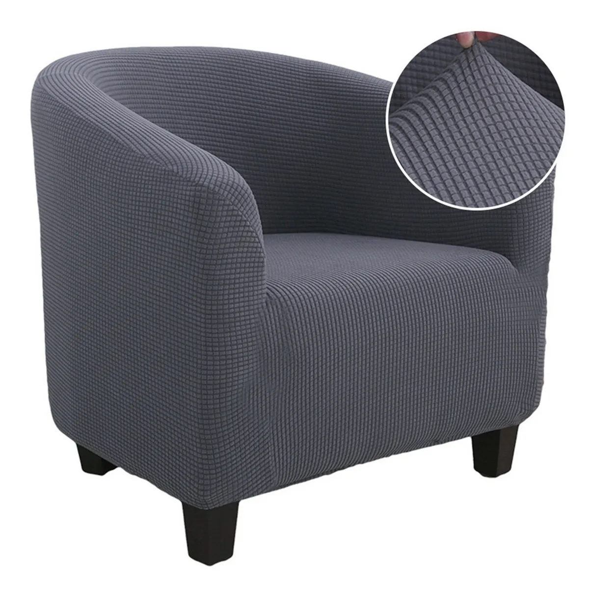 GENERICO - Pack de 2 Fundas Cubre Poltronas de tela CUADRILLE