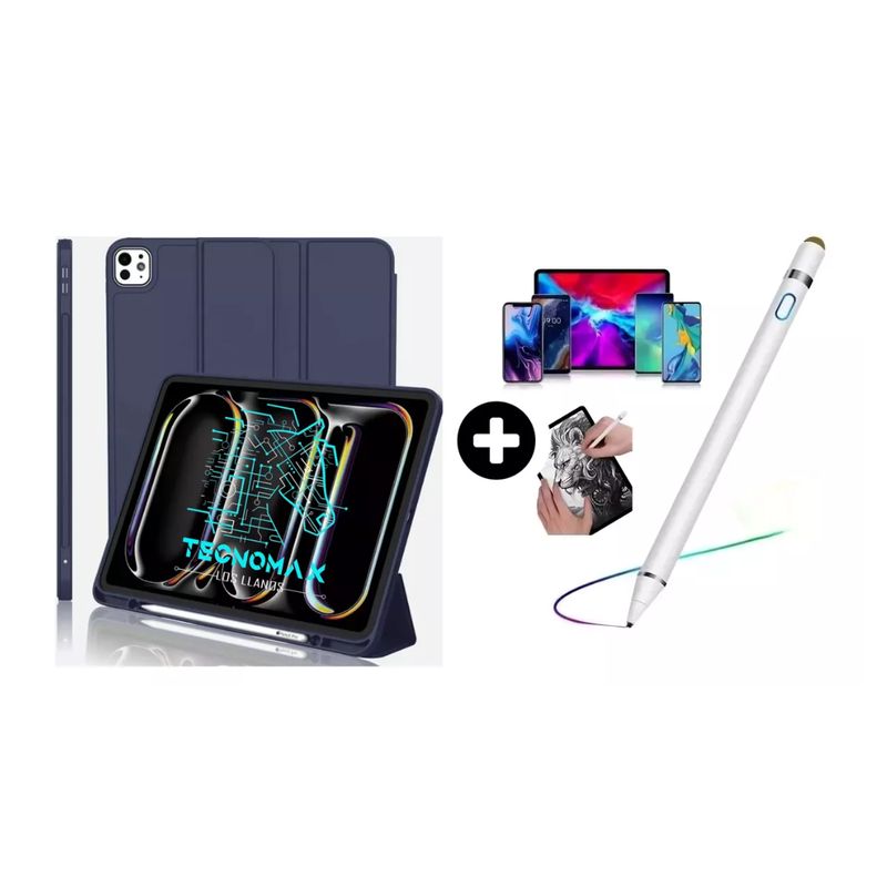 GENERICO - Funda Carcasa Smart Cover iPad Pro 13 + Lápiz Pencil Touch