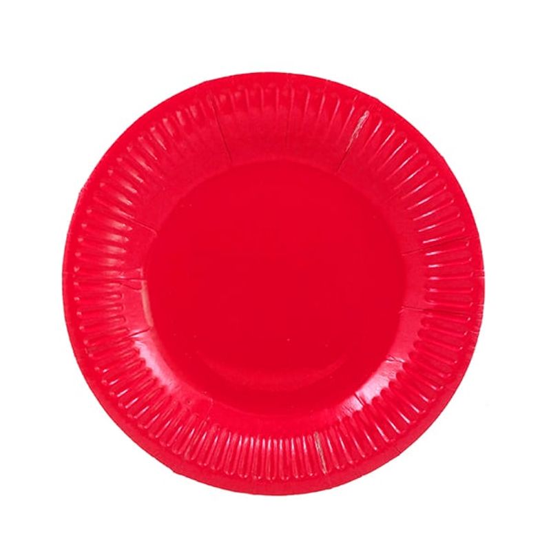GENERICO - PLATO 7 CARTON ROJO X10 UNI