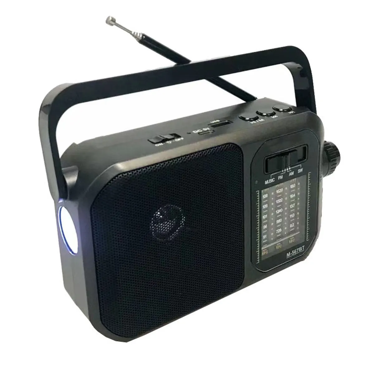 GENERICO - Radio con linterna incluida recargable