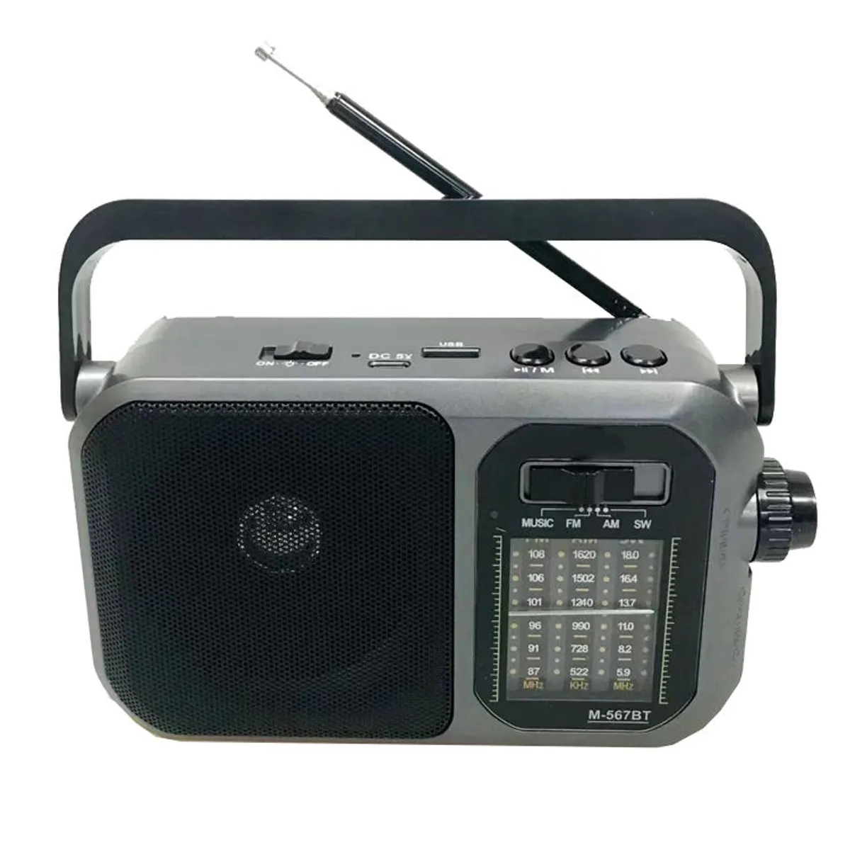 GENERICO - Radio con linterna incluida recargable