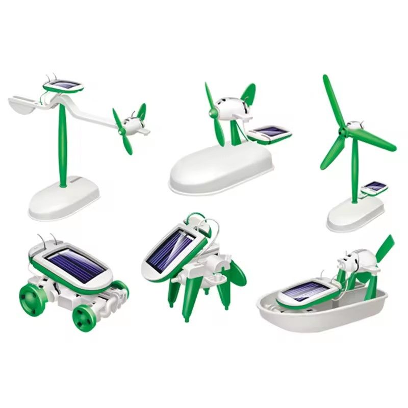 GENERICO - Juguete Solar Robot 6 en 1 Formas Para Armar