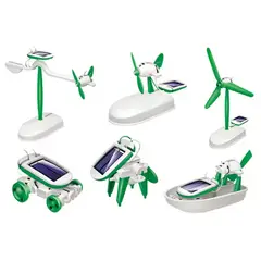 GENERICO - Juguete Solar Robot 6 en 1 Formas Para Armar
