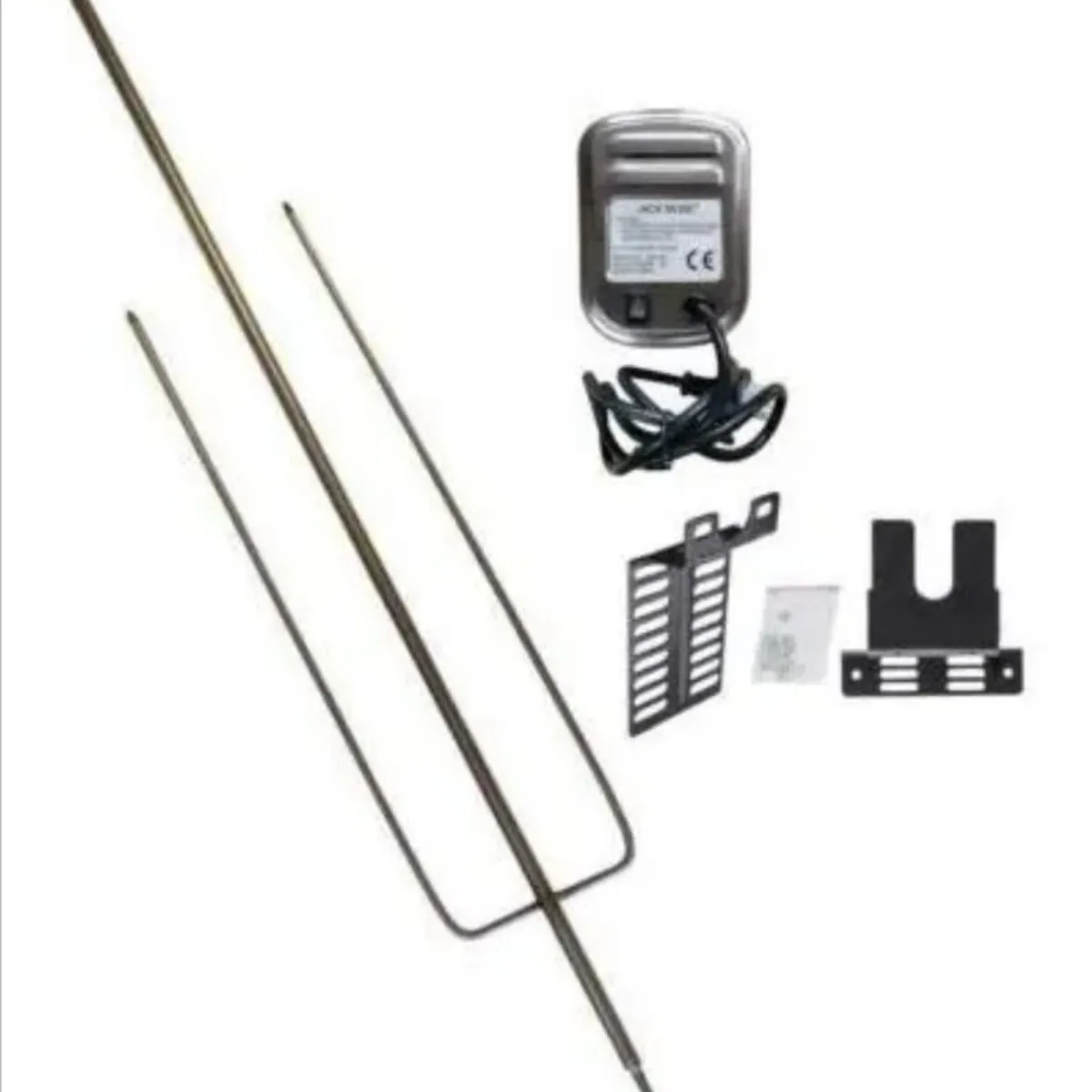 GENERICO - Motor spiedo 15 kg inoxidable + tridente + soportes