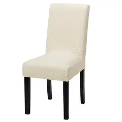 GENERICO - Pack de 8 fundas Cubre Sillas de comedor, de tela CUADRILLE