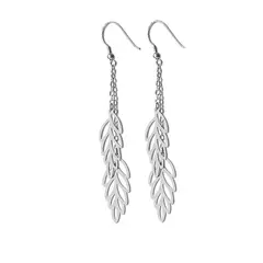 MABELITA - Aros de Plata Hojas Tropicales