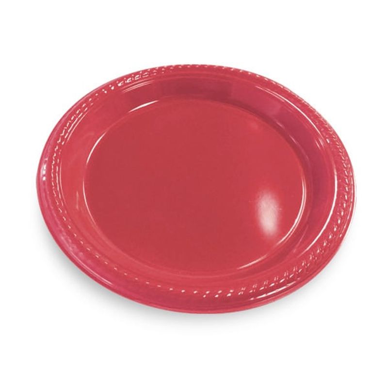 GENERICO - PLATO 7 ROJO X10 UNI