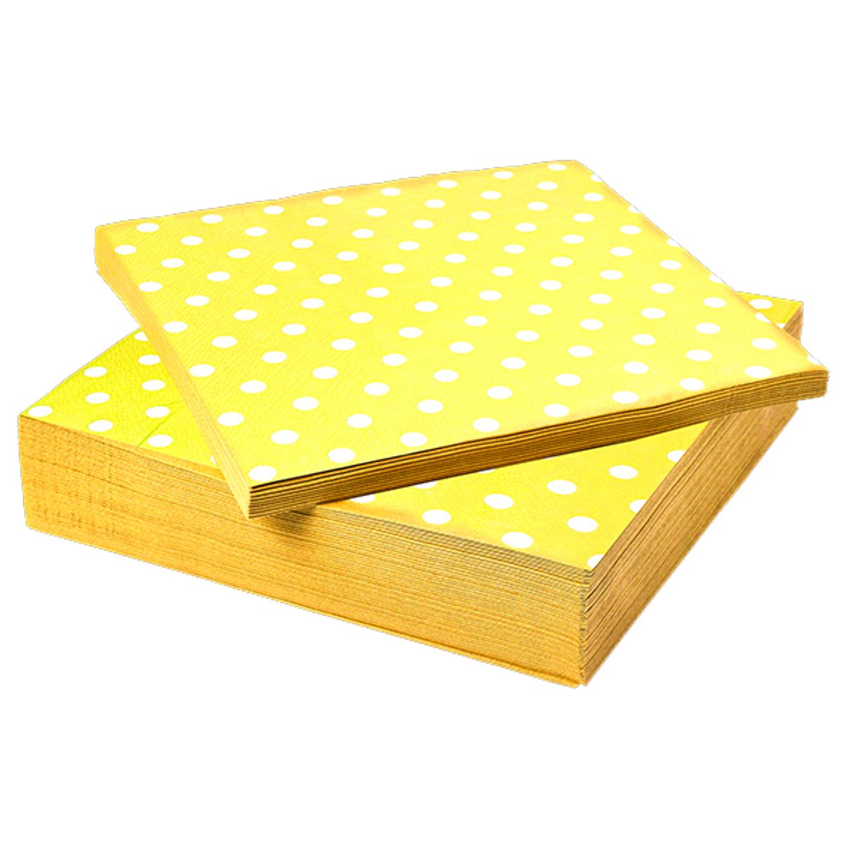 GENERICO - SERVILLETA POLKA AMARILLO 33X33 X20 UNI