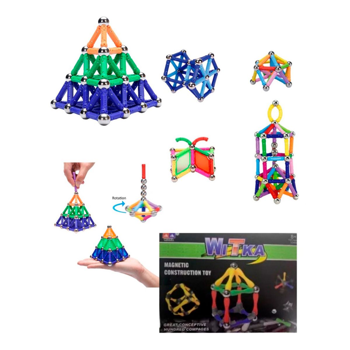 GENERICO - Lego Magnético 3d Didáctico Bloques Construccion Niños