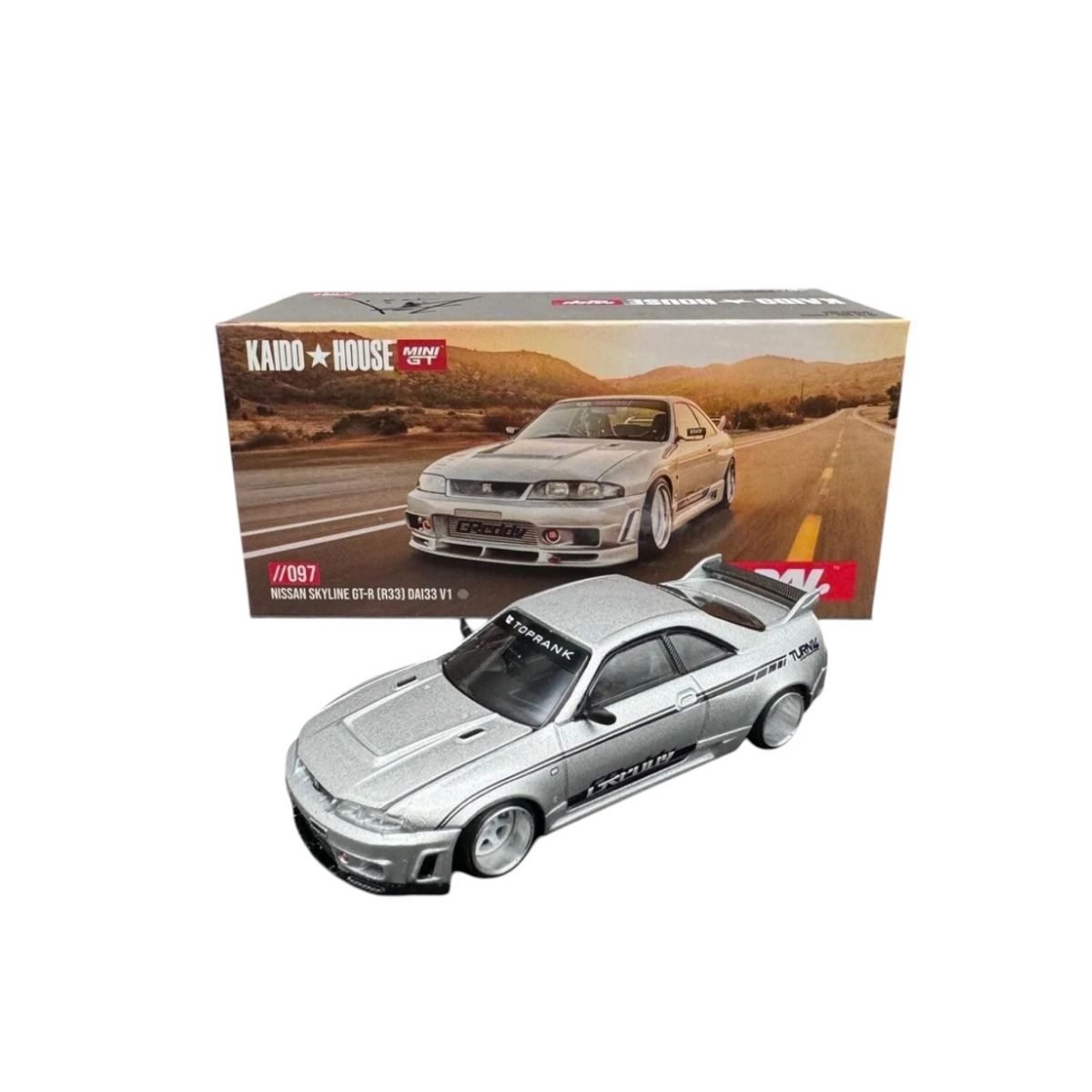 GENERICO - Nissan Skyline GTR R33 Greaddy Nismo Kaidohouse Mini GT 164