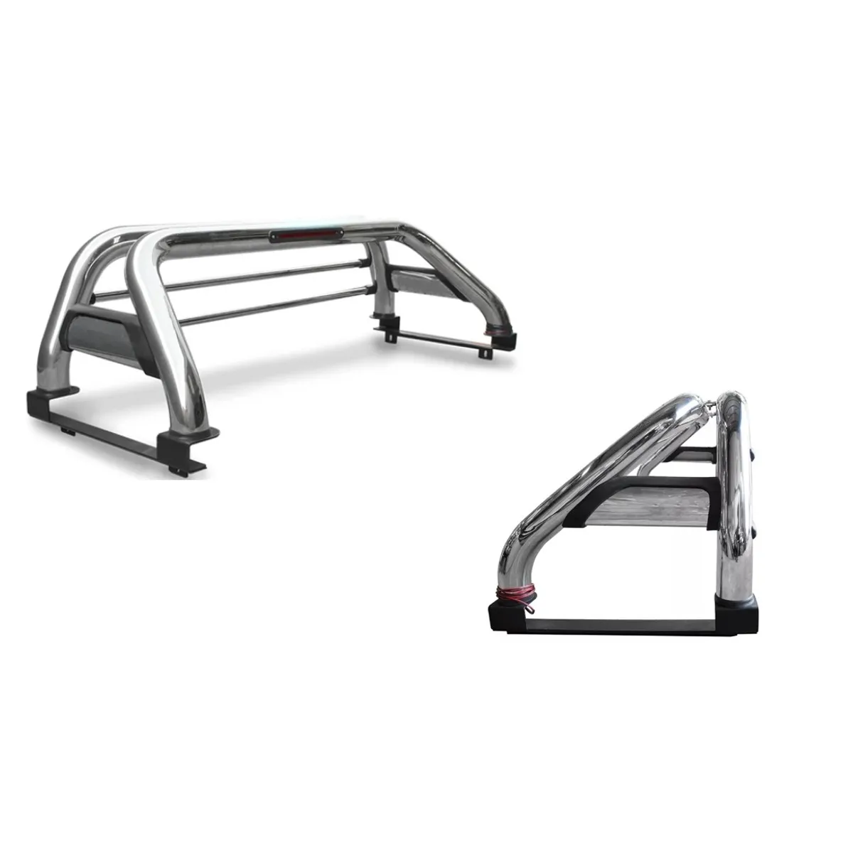 GENERICO - Barra Antivuelco Acero Inox Universal (145-150cm. x 50 cm)