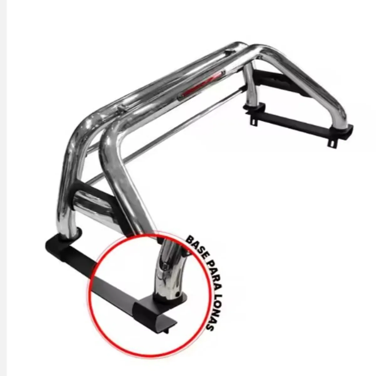 GENERICO - Barra Antivuelco Acero Inox Universal (145-150cm. x 50 cm)