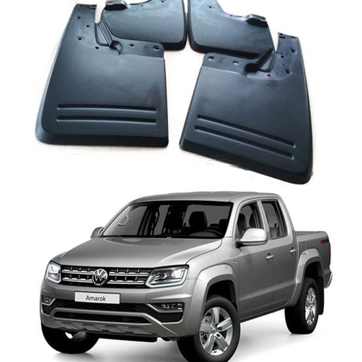 VOLKSWAGEN - Kit Aletas Guardabarros Tapabarros Amarok 2010-2024