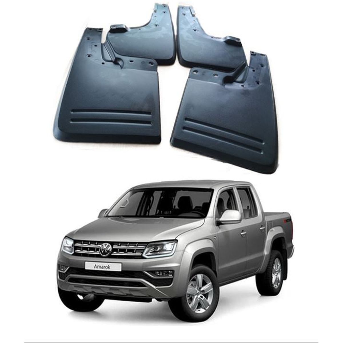 VOLKSWAGEN - Kit Aletas Guardabarros Tapabarros Amarok 2010-2024