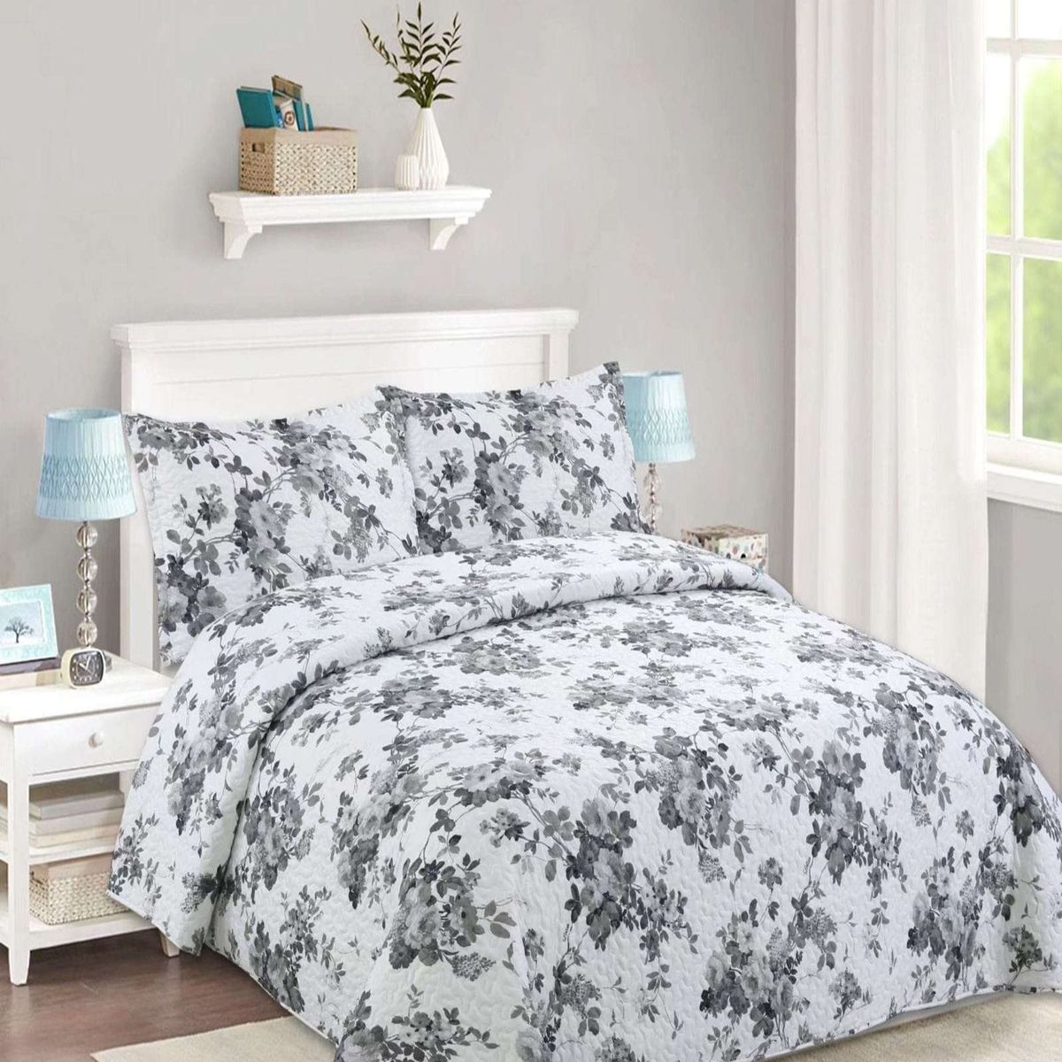 GENERICO - Cubrecama de verano king-superking material quilt.