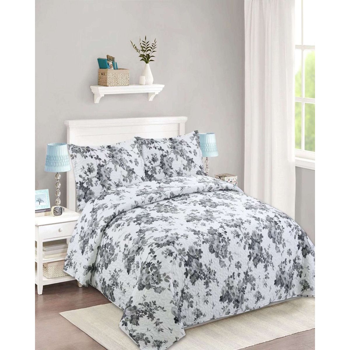 GENERICO - Cubrecama de verano king-superking material quilt.