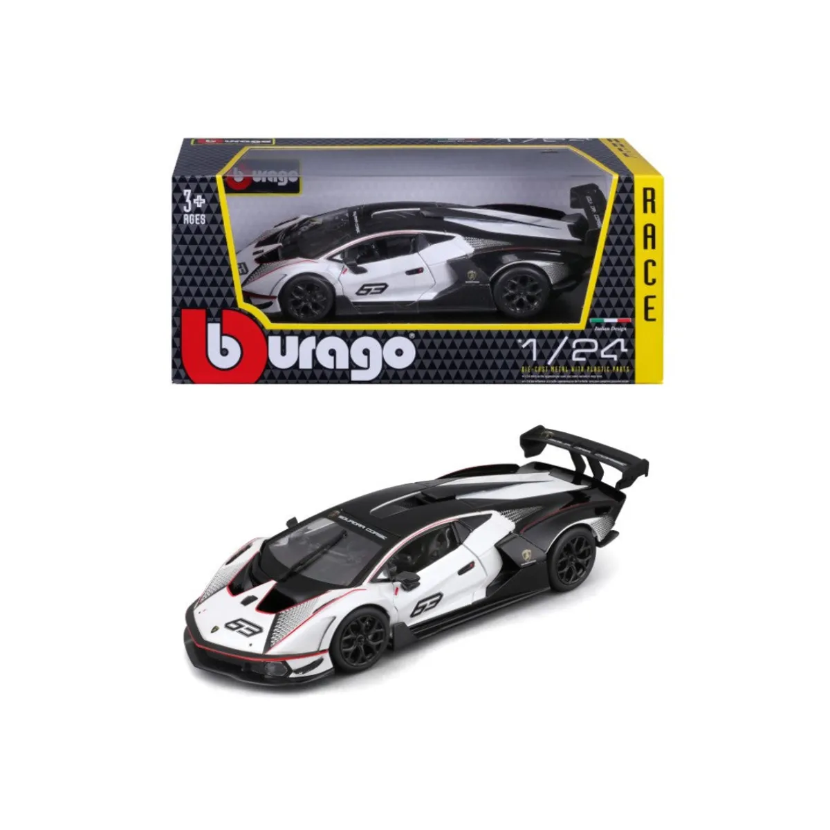 BBURAGO - Lamborghini Essenza Blanco Burago 124