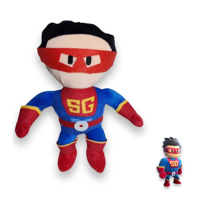 TIOZONEY - Peluche Stumble Guys Super Guy 27 Cm Legendario Skins