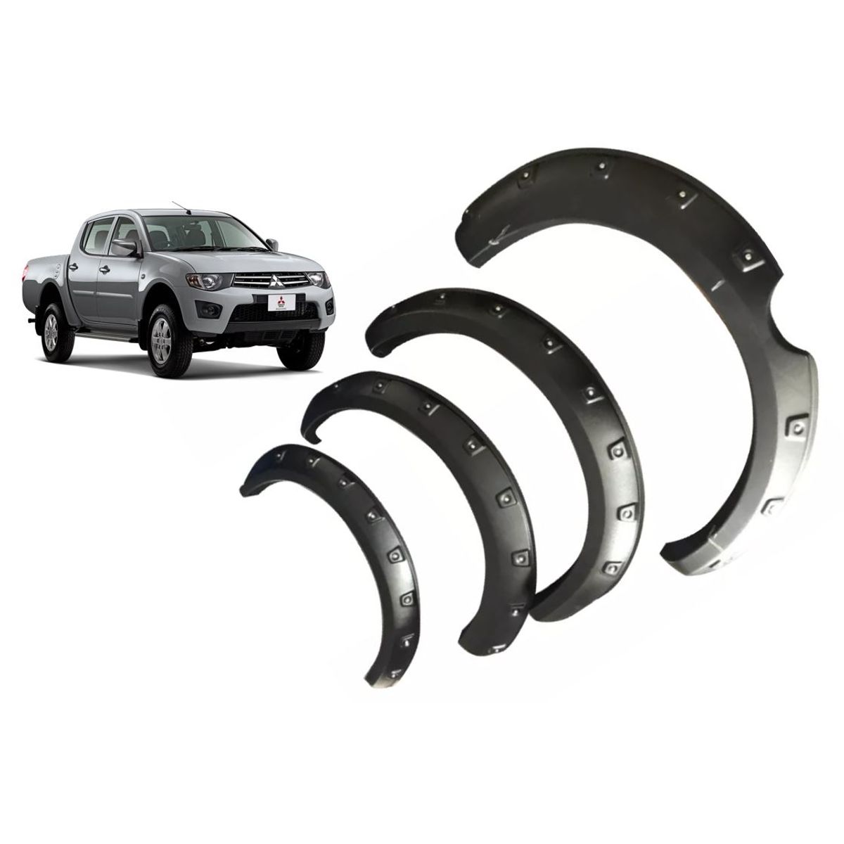 MITSUBISHI - Extensiones Fangueras Militares Mitsubishi L200 2006-2015