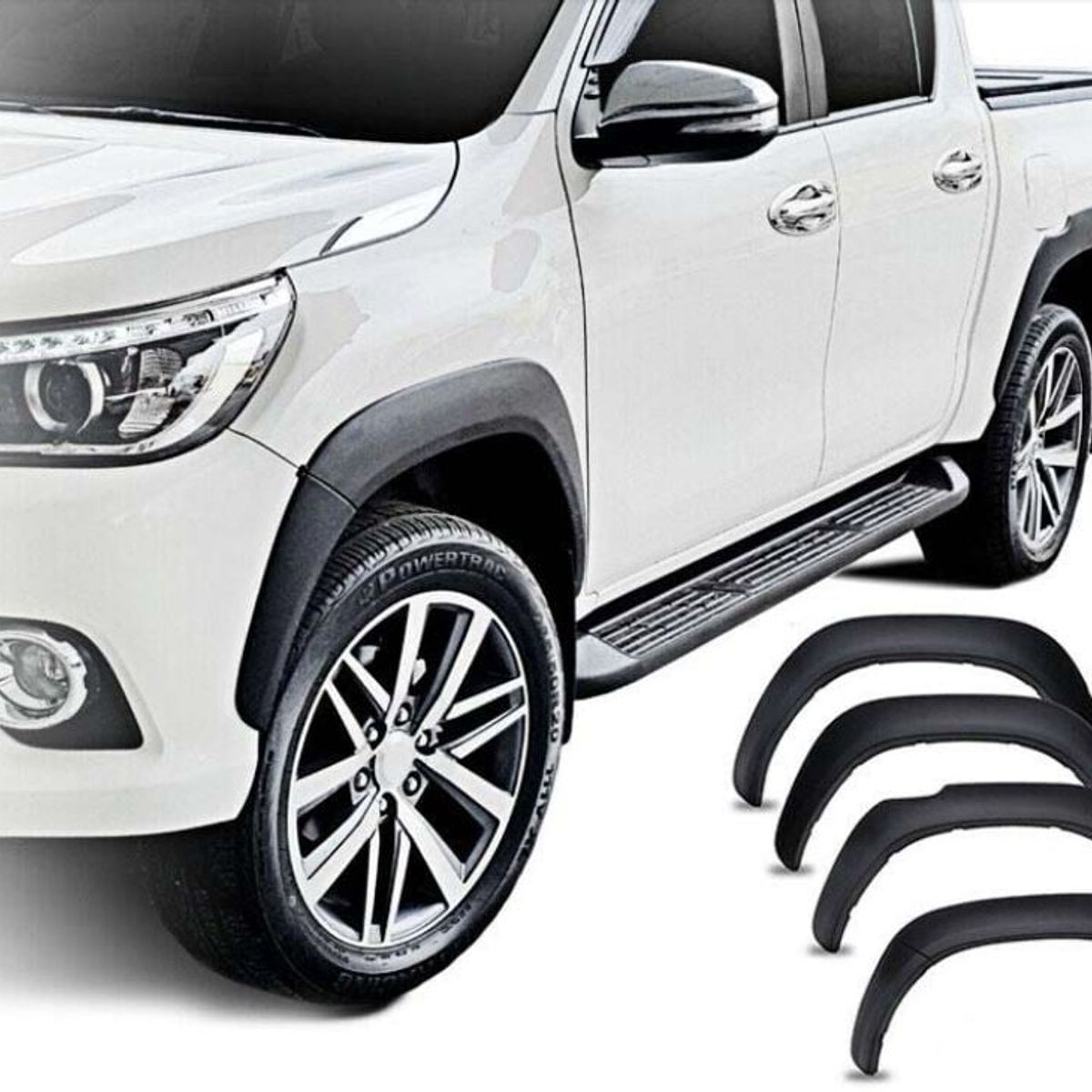 TOYOTA - Extensiones De Tapabarro Delgadas Toyota Hilux 2016-2024