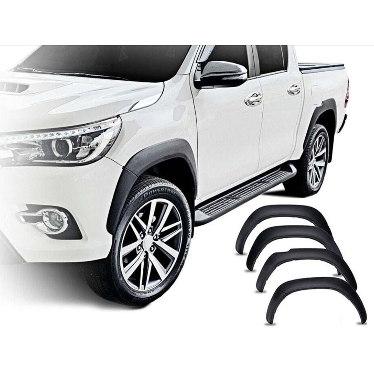 TOYOTA - Extensiones De Tapabarro Delgadas Toyota Hilux 2016-2024