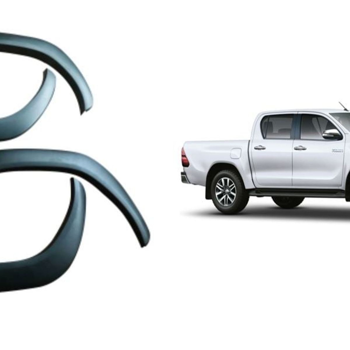 TOYOTA - Extensiones De Tapabarro Delgadas Toyota Hilux 2016-2024