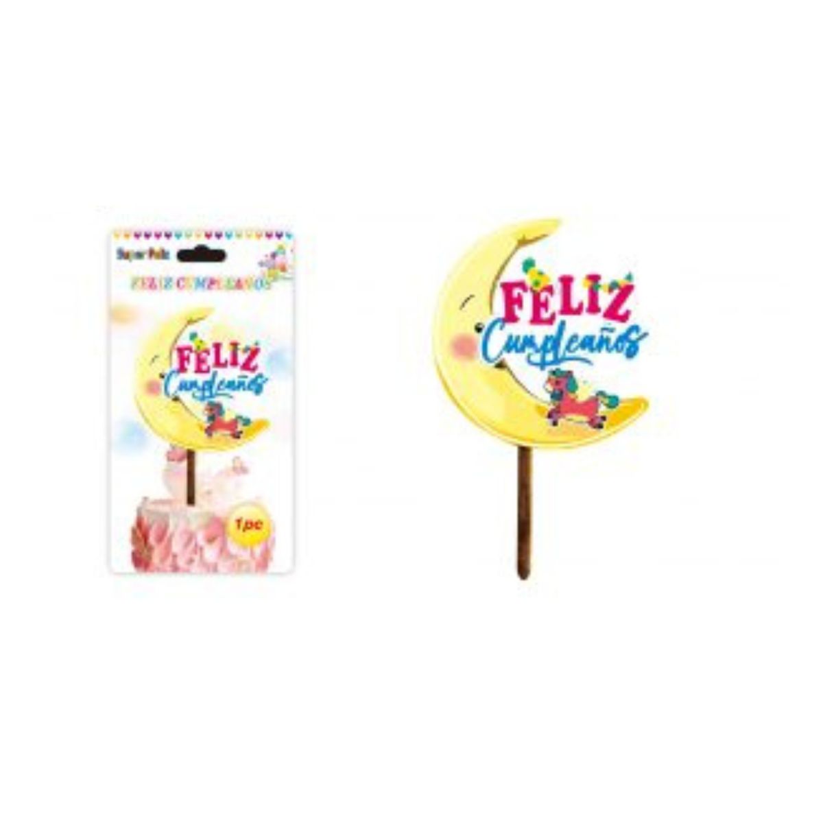 GENERICO - TOPPER PARA PASTEL DE CUMPLEAÑOS