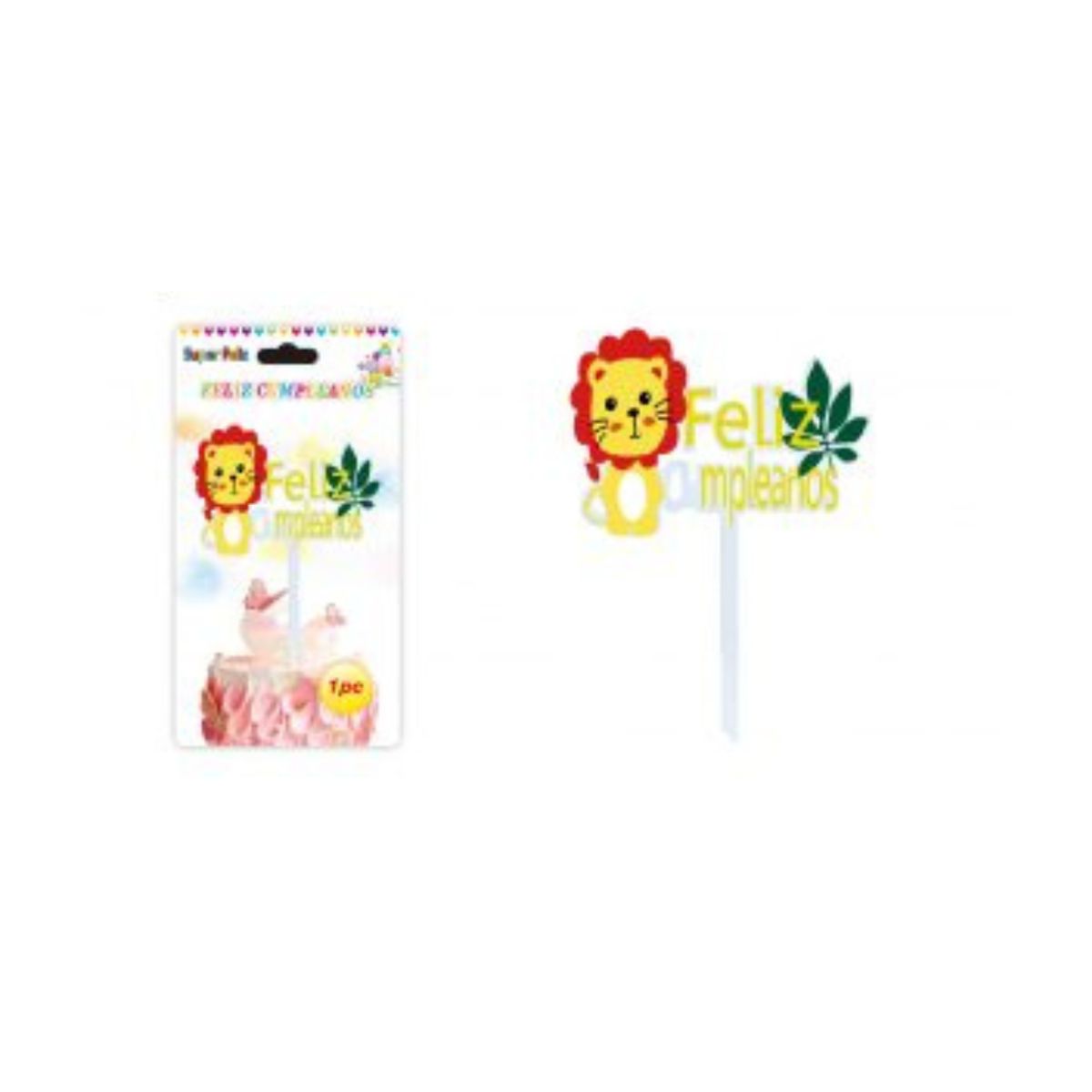 GENERICO - TOPPER PARA PASTEL DE CUMPLEAÑOS