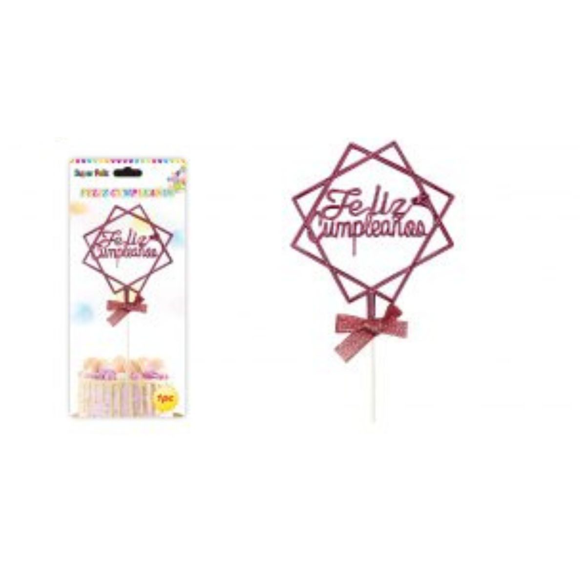 GENERICO - TOPPER PARA PASTEL DE CUMPLEAÑOS